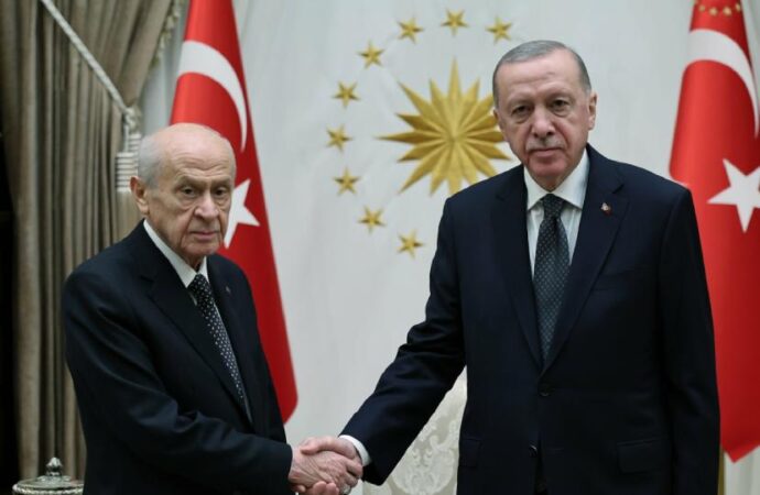 Erdoğan ile Bahçeli’nin görüşmesi 1 saat sürdü