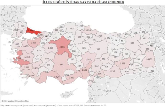 Son 24 yılda intihar vakaları 2 kattan fazla arttı